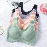 New Arrivals Thai Latex Bra Women One Piece Wire Free Seamless Underwear Comfortable Sports Bras
