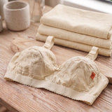 BUY 1 Get 2 FREE Floral Embroidered Non-Padded Cotton Bra