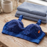 BUY 1 Get 2 FREE Floral Embroidered Non-Padded Cotton Bra