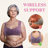 2025 New Anti Sagging Front Open Cotton Bra